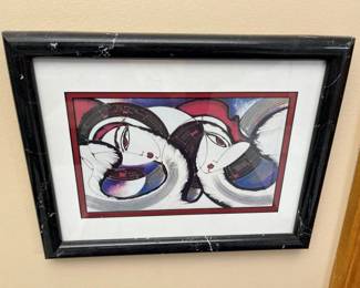 122 Twin Spirit II Serigraph By Martiros Manoukian