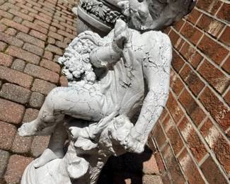 122 Cherub Cast Stone Neoclassical Garden Statuary II