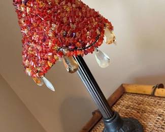 122 Red Glass Tea Light Candle Holder