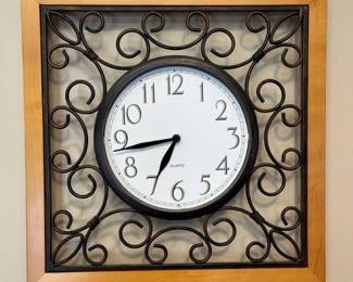 122 Scrollwork Wall Clock