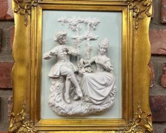 122 Alt Meissen Art Porcelain Scene From The CastlePark Of Sanssouci