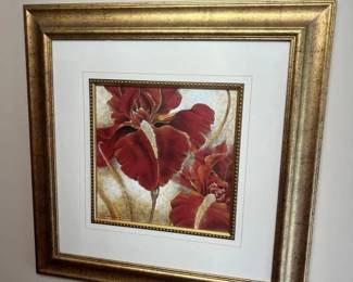 122 Richard Henson Red Iris Museum Art Print