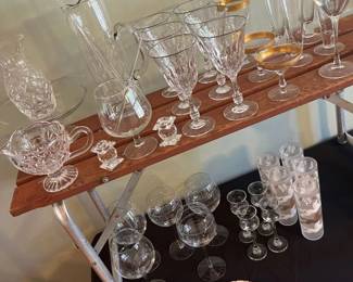 122 Vintage Crystal Glassware