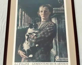 Print of Wilma With Cat