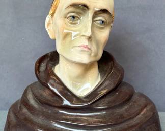 Italian SlipCast Pottery Monk