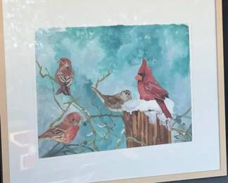 Cardinal  Company Watercolor