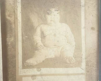 Lot 70: Circa 1900 Cabinet Photo Of A Very Fat Baby Likely Tennessee