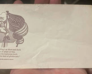 Lot 112: Civil War Original Cachet Stampless Envelope