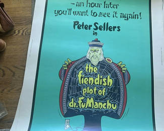 Lot 8: 1980 Movie Poster Peter Sellers The Fiendish Plot Of Dr. Fu Manchu