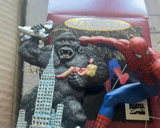 Lot 6: Spider-Man And King Kong Christmas Ornaments