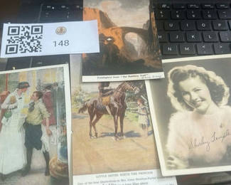 Lot 148: Movie Postcards From 1920S And 30S Shirley Temple Zane Grey