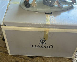 Lot 19: Lladro 07619 Boy Playing With Train In Original Box