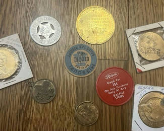 Lot 45: Group Of Mid-1900s Trade, Municipal, Fantasy Tokens