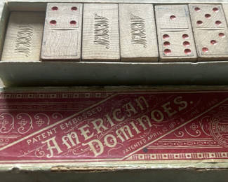 Lot 51: Box Of 1889 American Dominoes Game