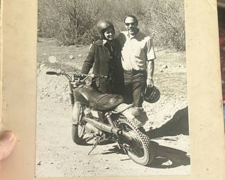 Lot 118: 2 Cabinet Photos 1950s California Motorbikers