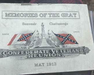Lot 77: Memories Of The Grey Booklet Confederate Veterans Reunion 1913