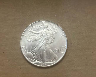 Lot 46: 1986 US Walking Silver Eagle Mint