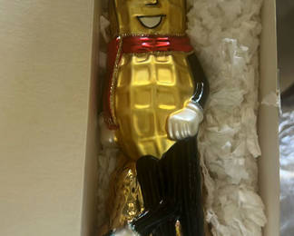 Lot 3: Mr Peanut Planters Polonaise Xmas Ornament NIB