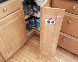 Cabinetry detail: lazy Susan