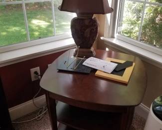 Matching end table; table lamp