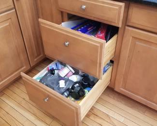 Cabinetry detail: drawers