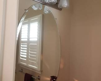 Vanity lights; vanity mirror