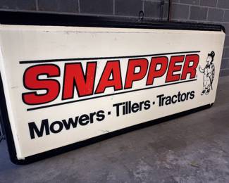 Original Snapper light up cabinet!