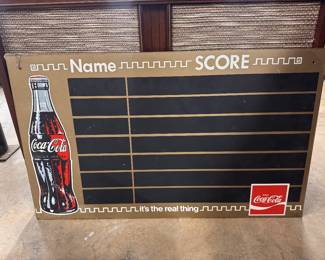 Coke Menu/Score Board