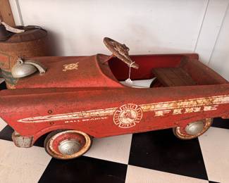 Fire Chief Pedal Car