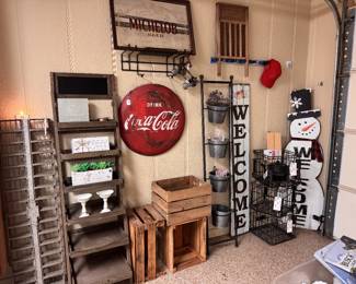 Home decor and original Coke button!