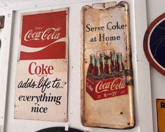 Original Coke signs!