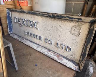 RARE RARE...picture printed showing sign came from Manchester England off a factory established in 1895! KILLER sign!