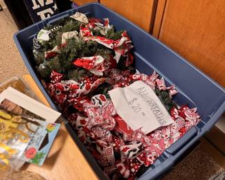 Tons of Christmas wreaths!