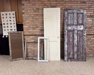 Antique doors and window frames