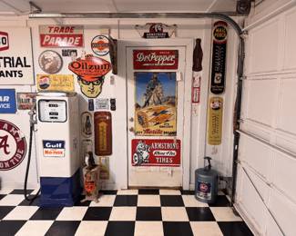 Dr Pepper Original porcelain! Merita Lone Ranger RARE sign! Mail Pouch pristine original therm! Tons to see! 