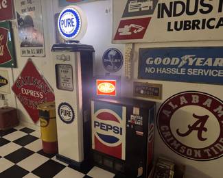 Dr Pepper small light up cabinet! 