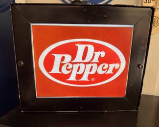 Sweet Dr Pepper small light up cabinet, works!