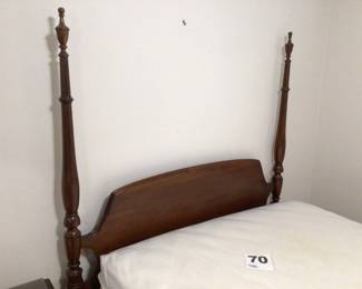 Full size bed with headboard & footboard