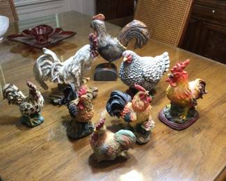Chicken figurines
