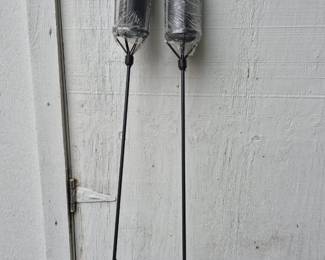 NEW outdoor torches (still has plastic on them)