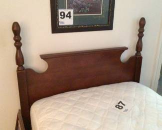 Single bed with headboard & footboard