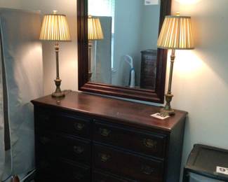Antique dresser & mirror from Hungerford of Memphis