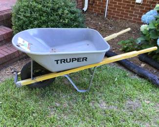 Metal wheel barrow