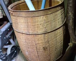 Wooden nail keg