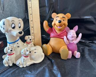 Winnie the Pooh and 1001 Dalmatian Banks $8.00