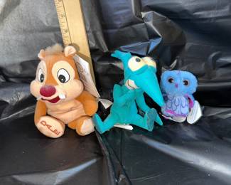 Disney Plush (Panic, Dale, Owl) $4.00