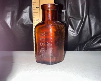 Triangular Amber Poison Bottle $15.00