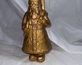 11" Gold Santa $10.00