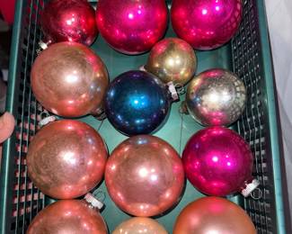 13 Glass Christmas Ornaments $10.00