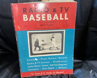 The Radio and TV Baseball Book Hy Turkin $3.00